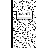 Heart Notes: Small Mixed Paper notebook (Standard Traveler's Notebook Sized Notebook )