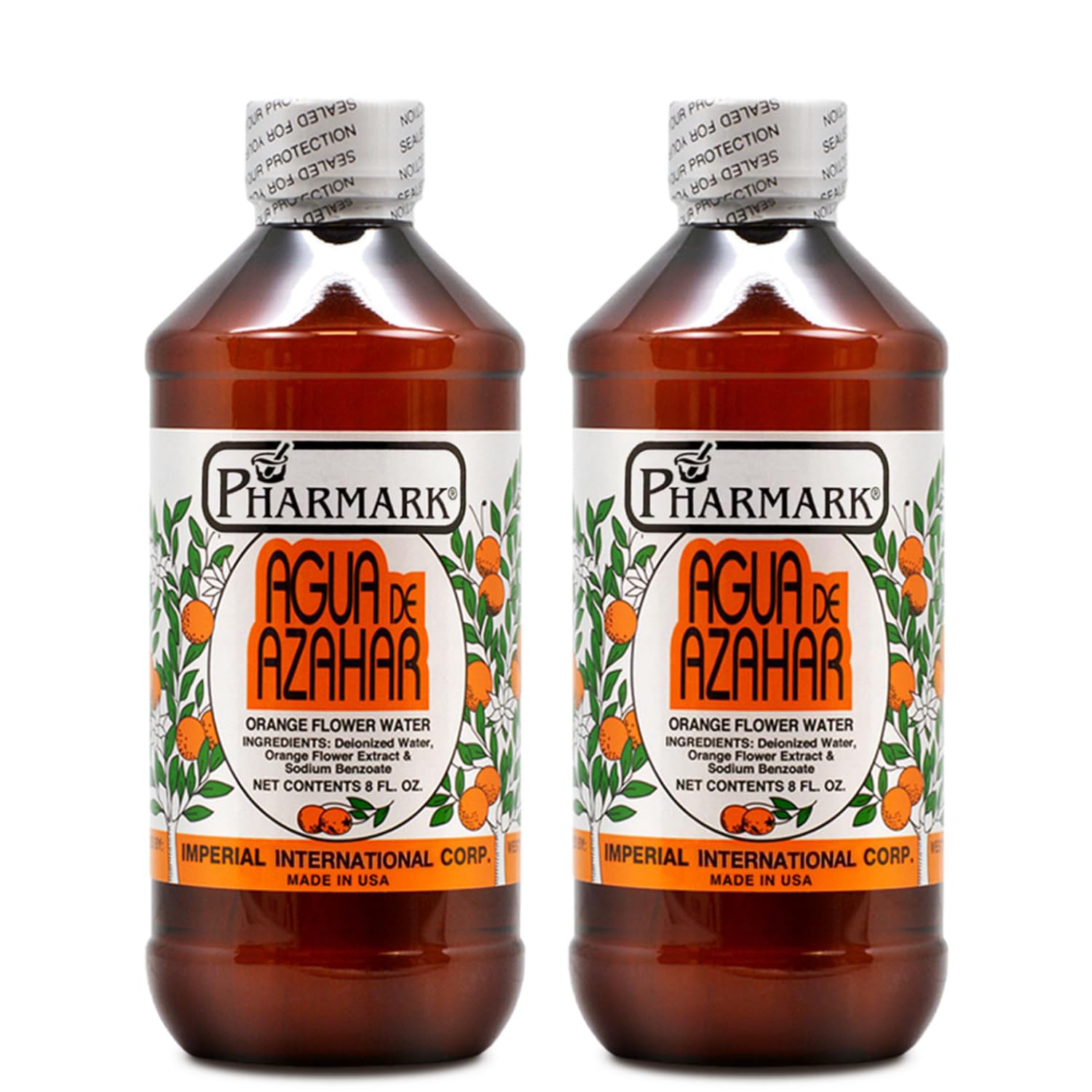 Agua De Azahar 8 Oz. Orange Flower-Blossom Water 2-PACK
