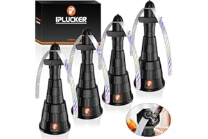 Fly Fans for Outdoor Table, 4 Pack Height Adjustable Food Fan with Reflective Blades, USB Portable Fly Repellent Fan for Pati
