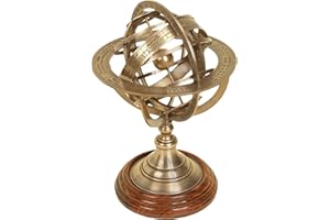 Deco 79 32346 Brass Globe Armillary Unique Table Decor, SMALL SIZE