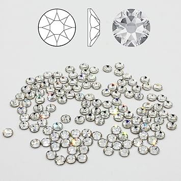 100 Stück SWAROVSKI 2088 Strass-Steine ø 4 mm SS16 Fix XIRIUS Rose zum kleben Crystal Clear Glitzersteine Schmucksteine