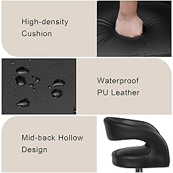 VECELO Bar Stools Set of 4 Adjustable Swivel Modern