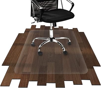 Amazon Com Office Marshal Chair Mat For Hard Floors Eco Friendly Series Chair Floor Protector 100 Recycled Pet Floor Mat For Office Or Home Use Multiple Sizes Translucent