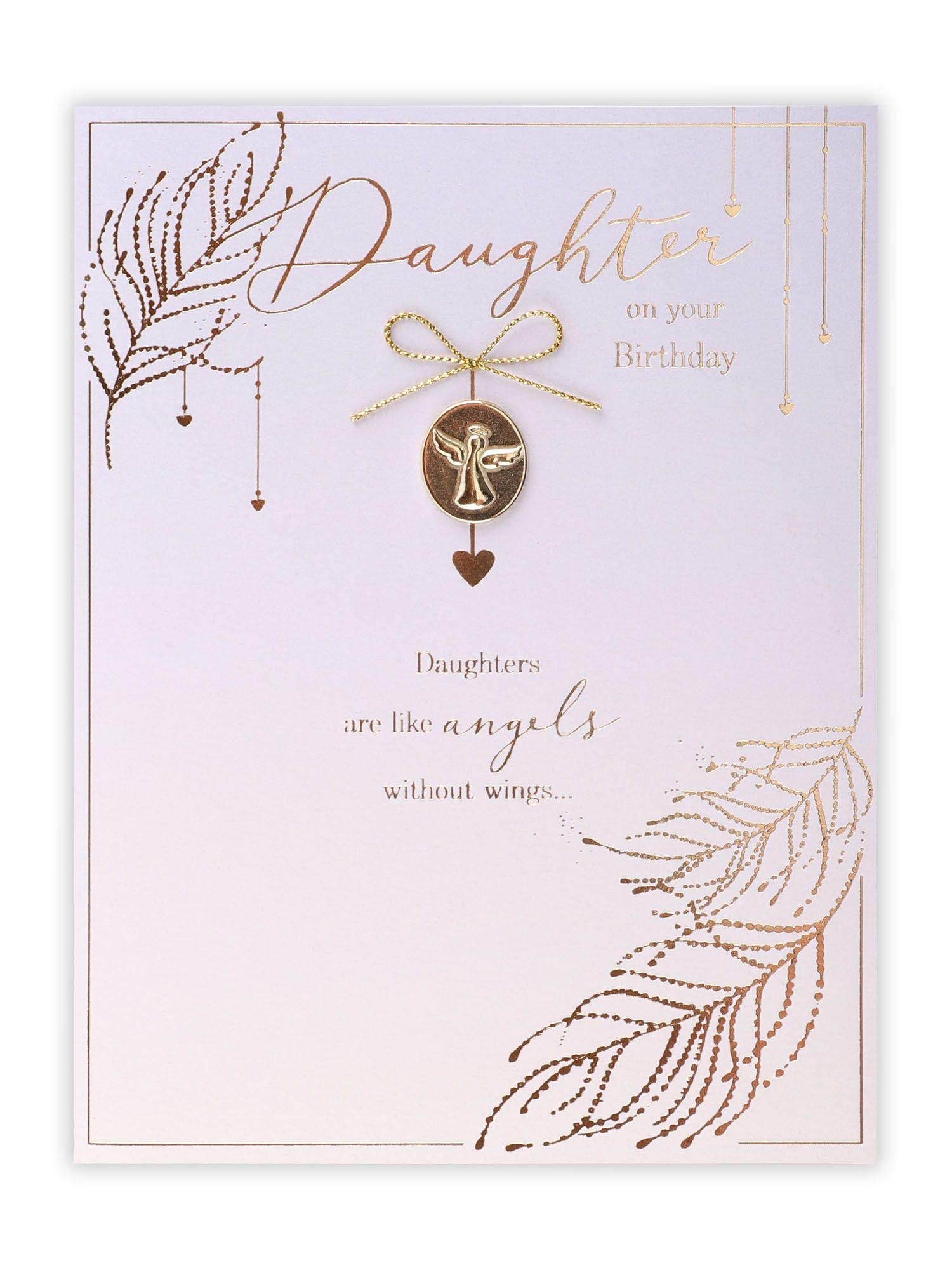 Clintons: Keepsake Angel Pebble Daughter Birthday Card