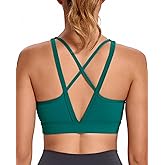 RUNNING GIRL High Impact Sports Bras for Women, High Support Running Sports Bra Moulded Cup Strappy Sports Bras
