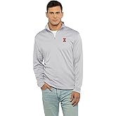 Vantage Apparel NCAA mens Collegiate Micro Mesh Performance Gray 1/4 Zip Pullover