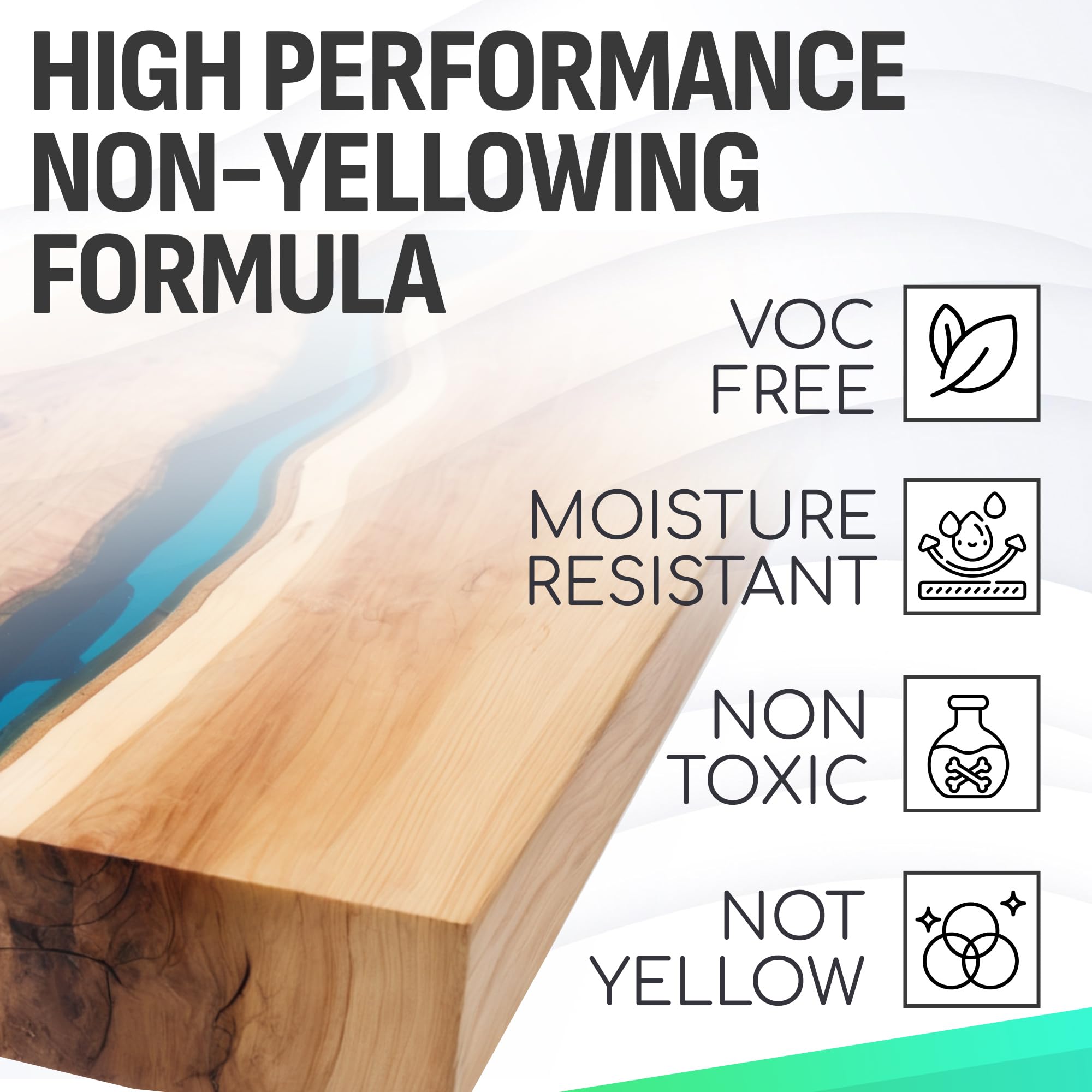 Epoxy Resin Pro 16 Oz Kit – Clear High-Gloss Finish for Coating Wood, Concrete, Stone & More | Strong, Durable, Self-Leveling | Perfect for Arts & Crafts, Table Tops & More!