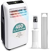 SereneLife Portable Air Conditioner With Heat & Built-in Dehumidifier 10,000 BTU, Portable Heater & AC For Rooms up to 450 Sq