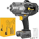 Palotope 2200Nm Cordless Impact Gun Compatible with DeWalt Battery, 1/2" 1623FT-LBS Brushless Electric Wrench with LED Light, High Torque Power Driver Pistola Llave de Impacto for Truck (No Battery)