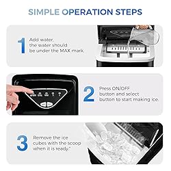 Ice Makers Countertop, Self-Cleaning