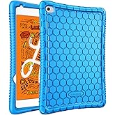 Fintie Silicone Case for iPad Mini 5th Generation 2019 / iPad Mini 4 (7.9 Inch) - [Honey Comb Series] Light Weight Anti Slip Kids Friendly Shock Proof Silicone Protective Cover, Blue