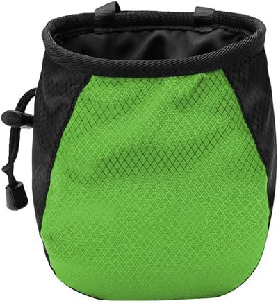 FUZVOL Climbing Chalk Bag Green Bucket with Belt Adjustable Pocket