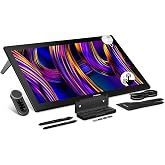 HUION KAMVAS Pro 27 (144Hz) 4K UHD Touchscreen Drawing Tablet, PenTech 4.0 | Dual 16384 Pressure Stylus, Canvas Glass 3.0, 10-Finger Touch, △E<1 Art Tablet, 98% Adobe RGB Drawing Monitor, Keydial Remote