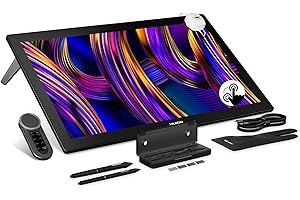HUION KAMVAS Pro 27 (144Hz) 4K UHD Drawing Tablet with Screen, PenTech 4.0 Stylus 16384 Pen Pressure, Canvas Glass 3.0 △E<1 G