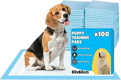 Bazaar 100x60cm Large Puppy Pads 100 Pack 5-Layer Leak-Proof Quick-Dry