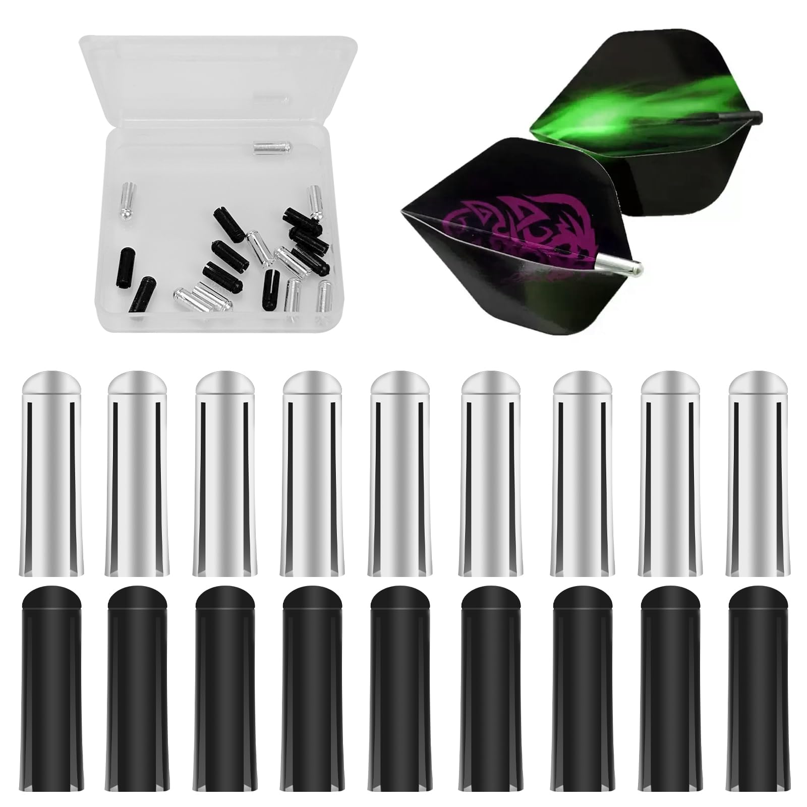 18 Pcs Dart Flights Protector, Dart Flight Savers, Dart Wing Corrector Fixed, Flight protector, Dart Accessories Wing Savers, Dart Flight Corrector Fixed, Flight Saver Dart for Darts Game Accessory