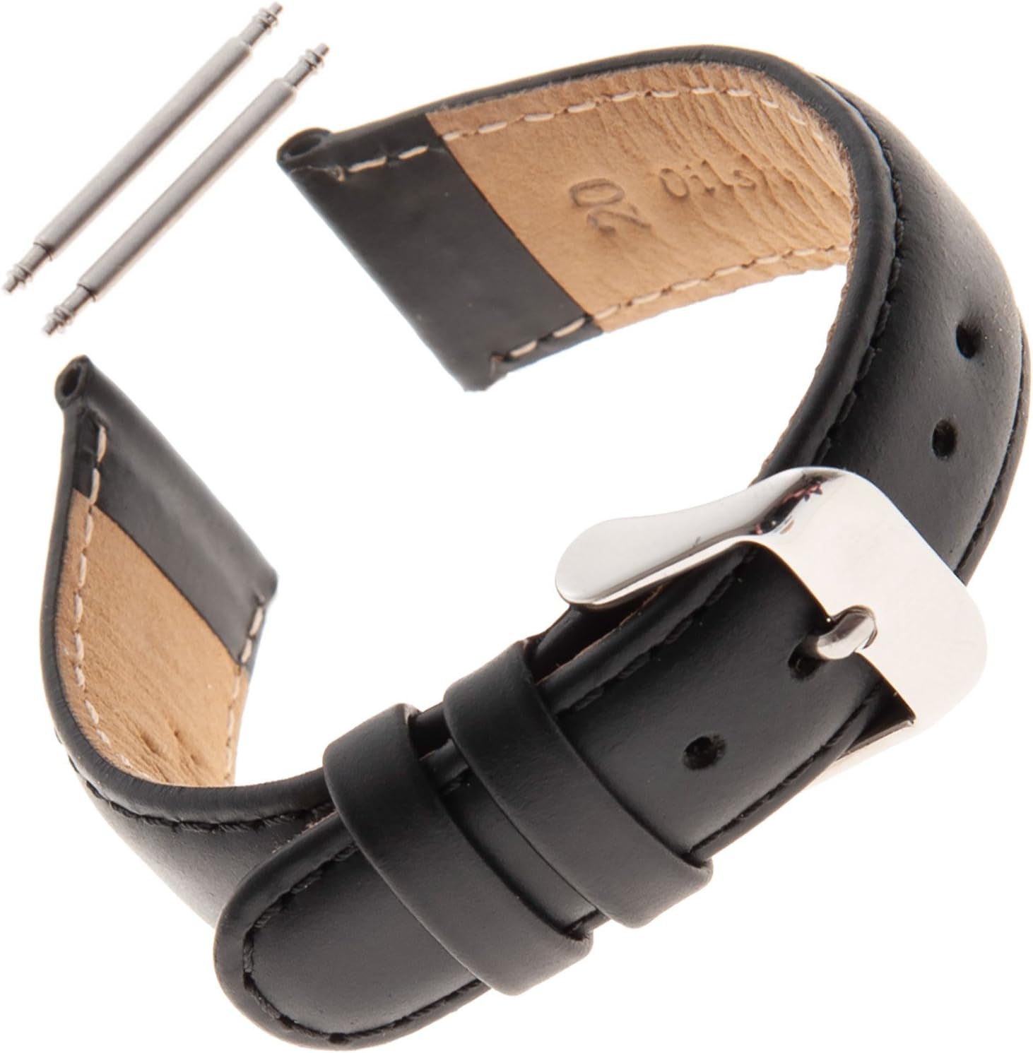 GildenGilden 16-20mm Water-Resistant Oilskin Leather Unisex Watch Strap MSW63