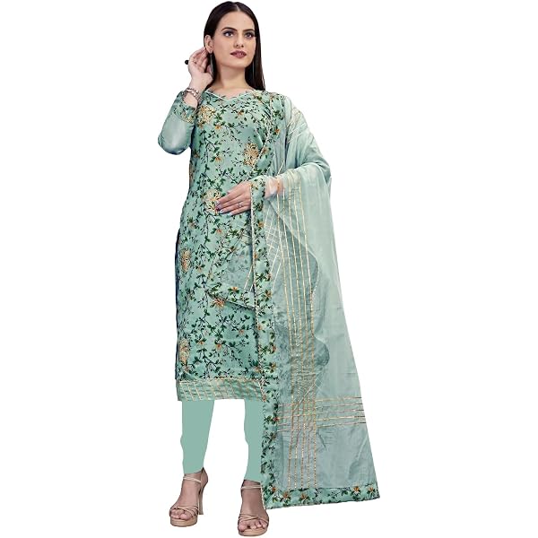 Indian Ethnic Kurti - Women's Cotton Sleeveless Tunic Dress (Length 52")