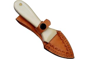 ColdLand Oyster Knife - 7 Inch Hand Forged Oyster Shucking Knife with Damascus Steel Blade & Micarta Handle - Durable Seafood