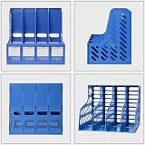 KXF A4 Plastic Desk File Organizer 4 Compartments with Labels ABS Office Shelf view 4