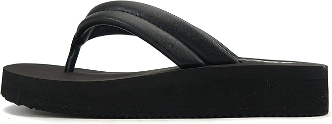 Amazon.com | SODA NINI ~ Women Fashion Light weight Wedge Flip Flop Fashion Puffy Thong Sandals 