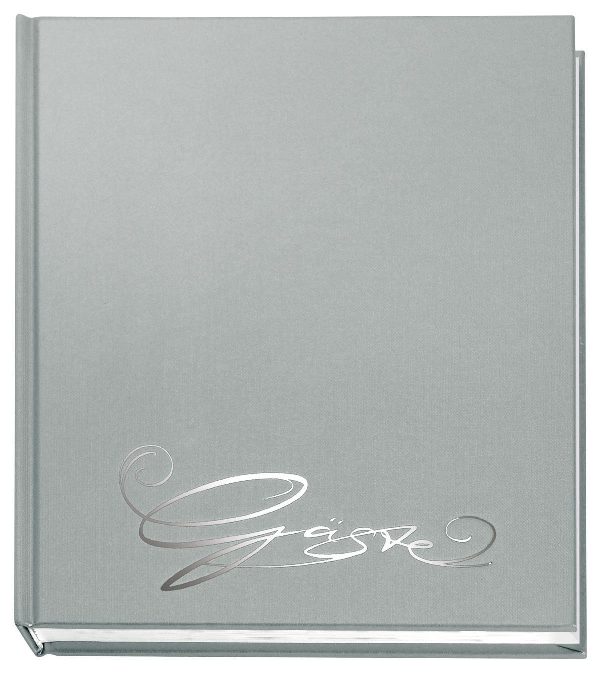 VELOFLEX 5420083 - Guest Book Classic with Lettering, 144 Pages, Silver