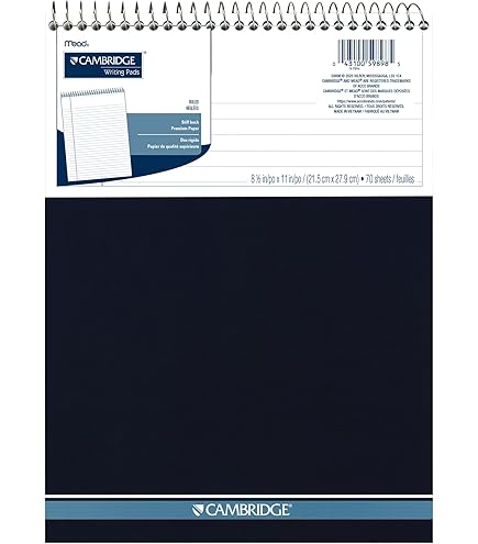 MEAD Wirebound Legal Pad, Wide Rule,70 Sheets, 8-1/2 x 11 Inches