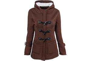 LUWITA Winter Coats for Women Plus Size Parkas Outwear With Hooded Collar Padded Zip Up Jackets Thick Warm Puffer Down
