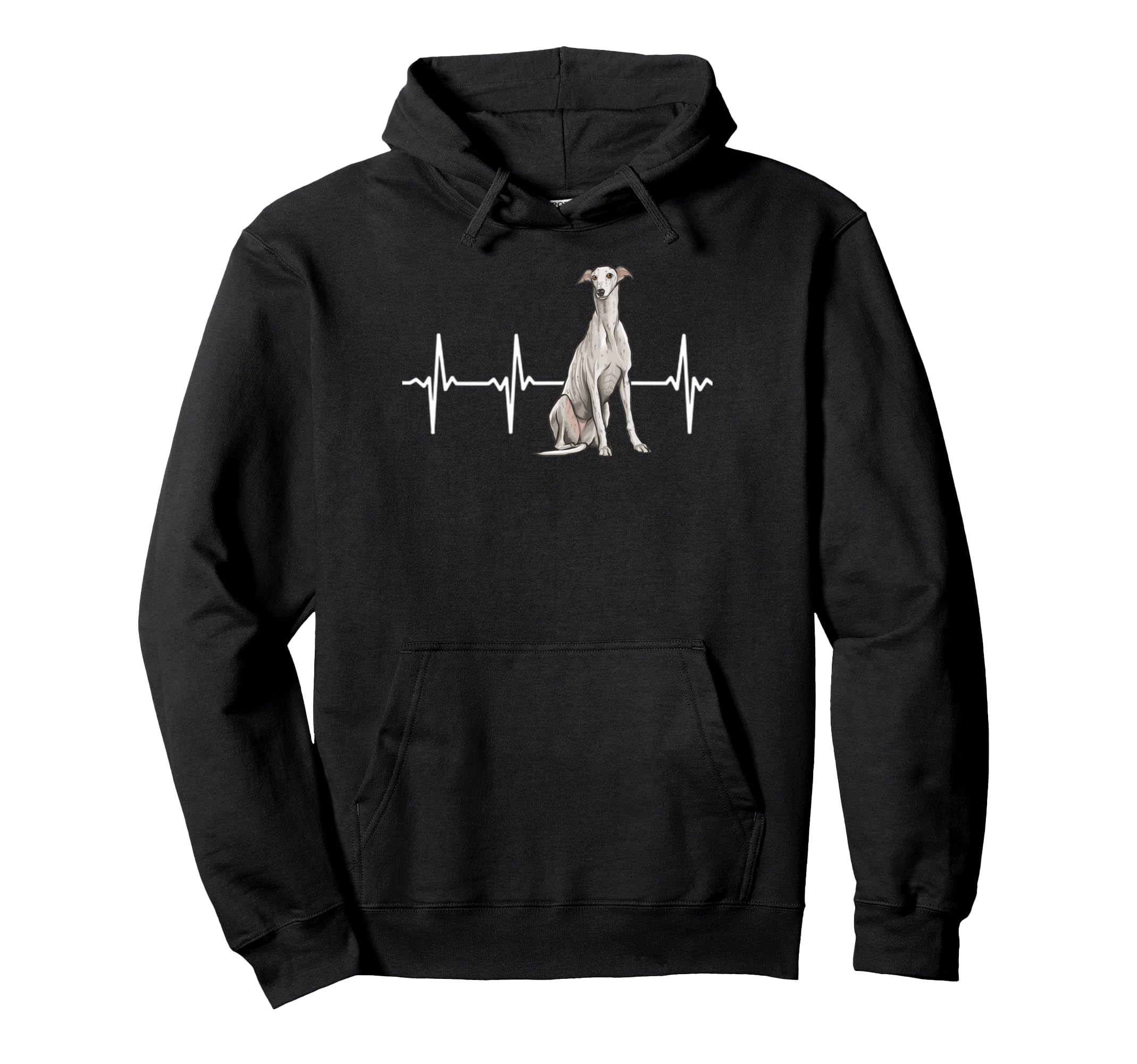 Greyhound Heartbeat Dog Lover Pullover Hoodie