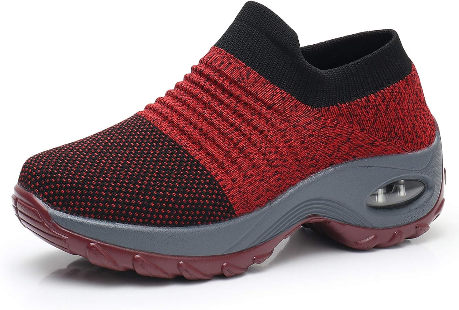 G-H-65 Femmes Mode Décontracté Mouche Chaussures De Sport En Tricot Respirant Fond Souple Tendance Chaussures De Style De Marche Pour Les Femmes