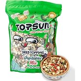 Dried Ramen Toppings Vegetable Mix 14oz, Vegan 12-Veggie Mushrooms &amp; Goji | Freeze Dried &amp; Dehydrated Natural Veggie Shiitake White Mushroom, Elevate Instant Noodle Soup, Gluten-Free, Non-GMO, Bulk Bag