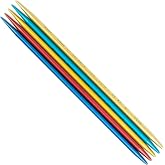 skacel by addi Double Pointed Needles, 8 in (20 cm), 2.75mm, Aluminum | Lightweight aluminum double-pointed needles knit socks, sleeves and small rounds with smooth, even, comfortable stitches.