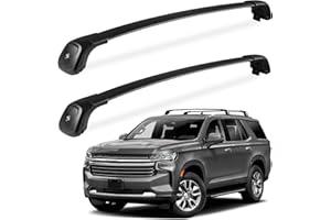 FengYu Heavy Duty 330lb Lockable Roof Rack Cross Bars Compatible with GMC Yukon XL, Chevrolet Suburban 2021 2022 2023 2024 & Tahoe, Cadillac Escalade ESV, Rooftop Aluminum Crossbar Roof Rails Luggage