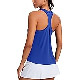 MathCat Women's Workout Tank Tops Racerback Sleeveless Tops Loose Fit Yoga Shirts Athletic Running Tank Top for Women