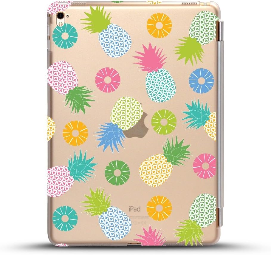 iPad mini 4 case , Come with White detachable smart cover for Auto Wake/Sleep Feature, Colorful pineapples Design for New iPad Mini 4 Retina Display 2015 model