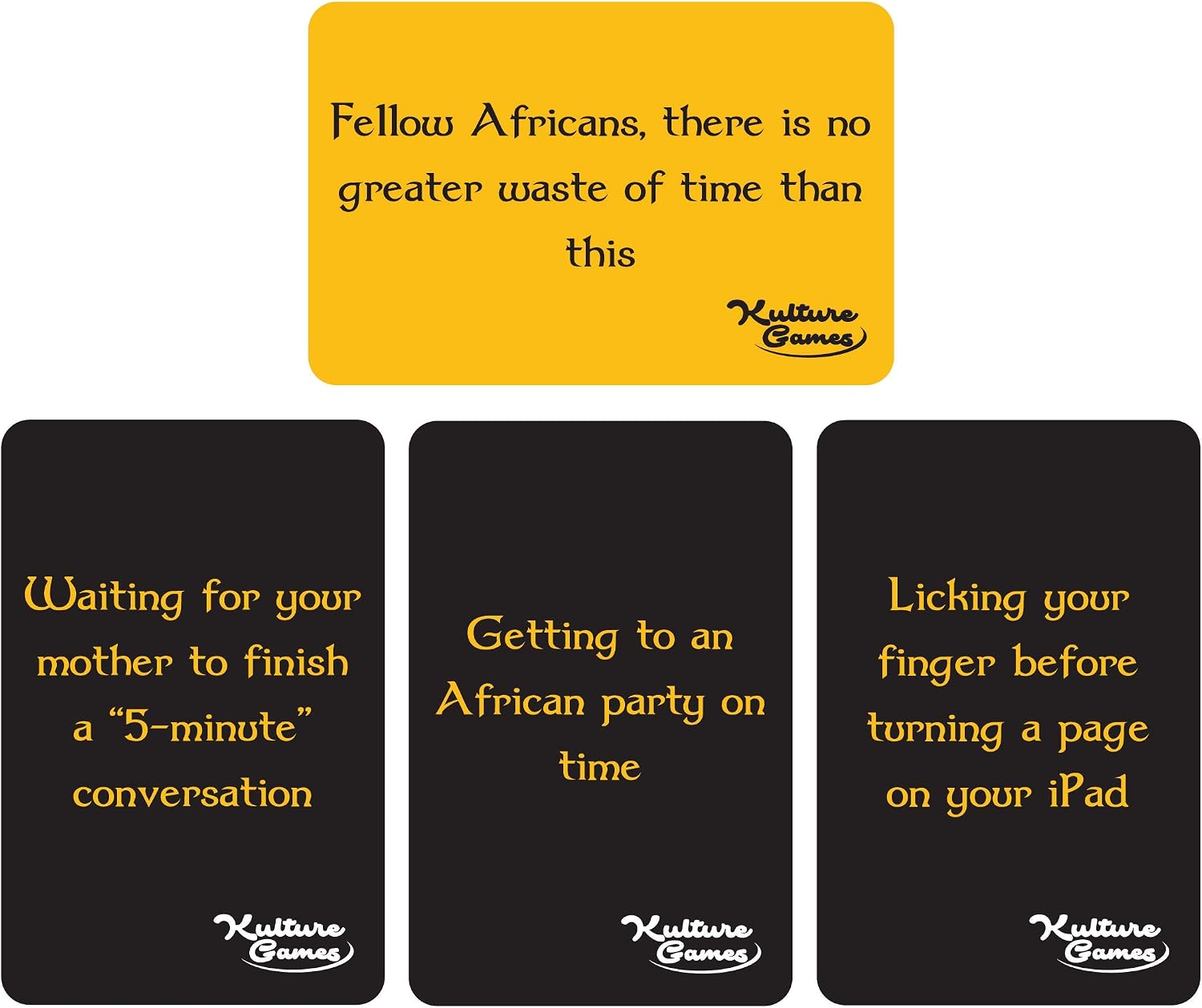 Kulture Games You Know You Are African When…- Humorous African Meme Game, Game for Family Gatherings - Image 5