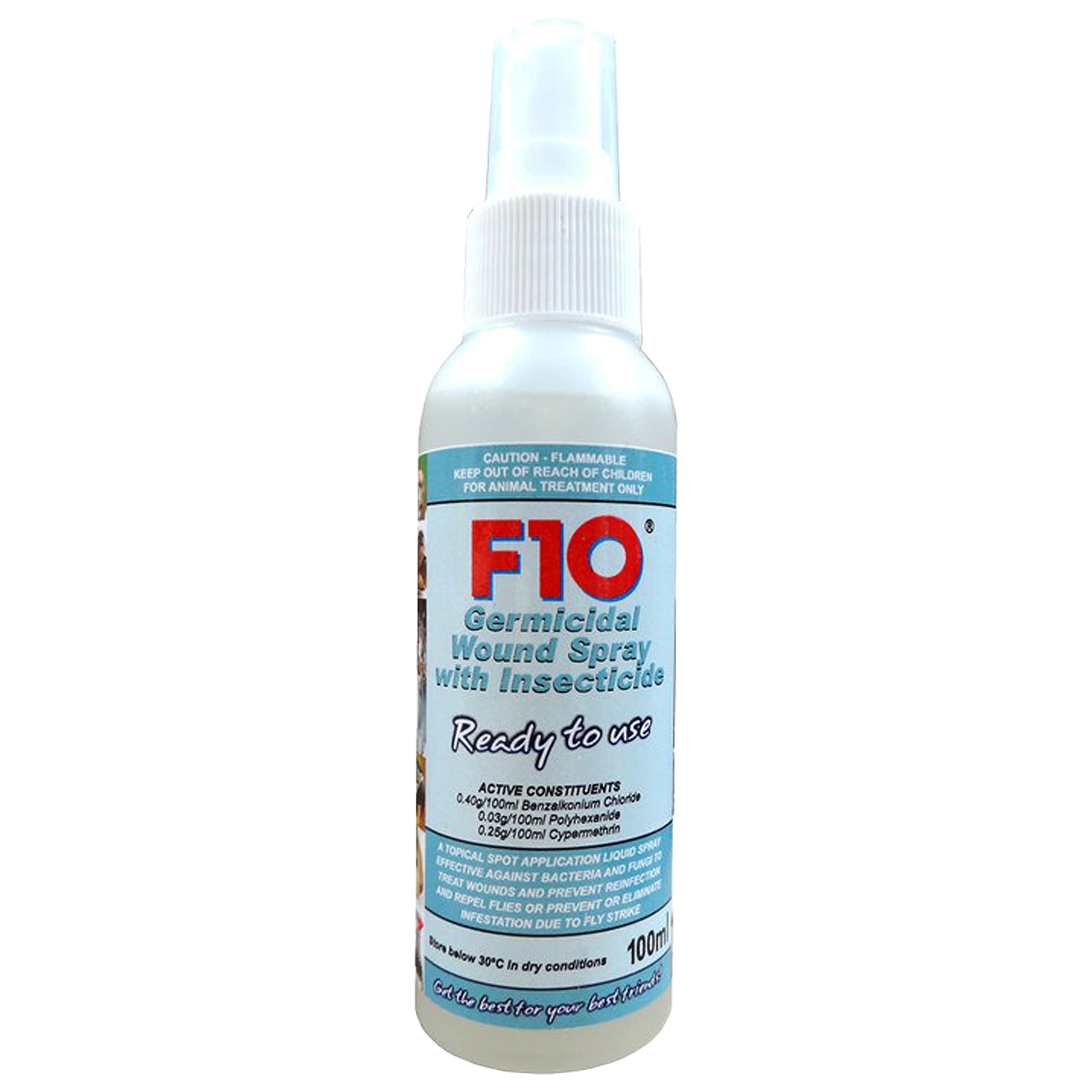 F10 Products Germicidal Wound Spray With Insecticide 100ml