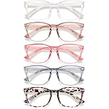 WINTOO Blue Light Blocking Glasses - 5Pack Men Women Anti Glare Eyestrain UV Filter Lightweight Frame Computer Eye Glasses fo