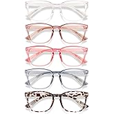 WINTOO Anti Blue Light Glasses for Women Men -5Pair Blue Light Blocking Glasses, UV400 Anti-Glare Computer Glasses Women