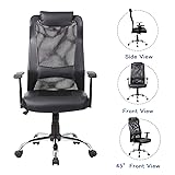 LCH Mesh Office Chair High-Back PU Leather Home