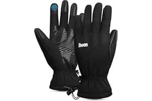 ihuan Winter Gloves for Men Women - Snow Warm Gloves for Cold Weather, Thermal Gloves Touchscreen Finger for Running Cycling