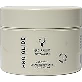 Mad Rabbit Tattoo Artist Glide | Clean Vegan Tattoo Ointment for Tattooing, Essential Oils, Before + Aftercare, No-Petroleum Formula