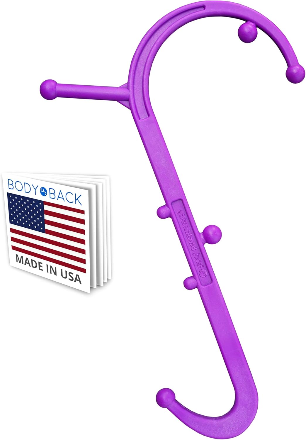 Body Back Buddy Junior Back Massager (Purple), Compact Trigger Point