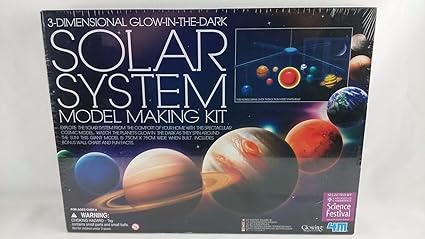 Edu Toys Solar System Model Making Kit 3 Dimensional Glow In The Dark