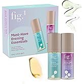 Fig.1 Evening Essentials Skincare Duo, Micellar Oil Cleanser & Retinol Night Cream, Gentle Makeup Remover Cleansing Oil & Anti Aging Night Cream, Deeply Cleanse & Visibly Reduce Wrinkles 2x30ml Minis