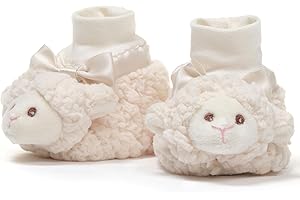 BEARINGTON COLLECTION Bearington Baby Plush Stuffed Animal Sock Top Slipper Booties