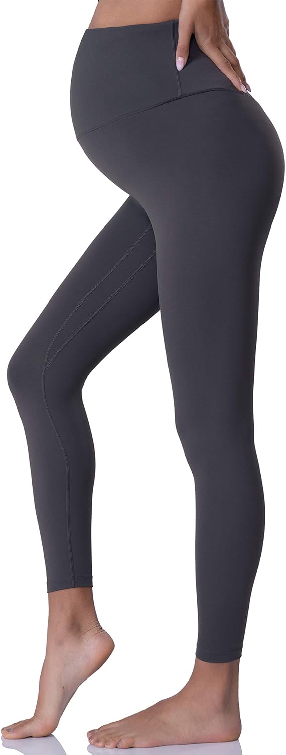 POSHDIVAH Women's Maternity Leggings Over The Belly Pregnancy Yoga Pants Active Wear Workout Leggings at  Women’s Clothing store
