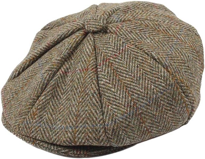 harris tweed 8 piece cap