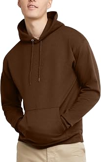 Hanes EcoSmart Hoodie, Midweight Fleece, Pullover Hooded Sweatshirt for  Men, Army Brown, Small at Amazon Men's Clothing store