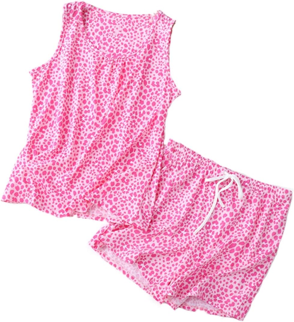 PNAEONG Women Cotton Sleepwear Short Sets Tank&Short Pajamas Sets XTSY208